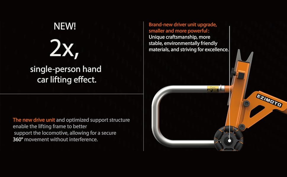 EZIMOTO Double-Arm Motorcycle Rear Stand specification detail