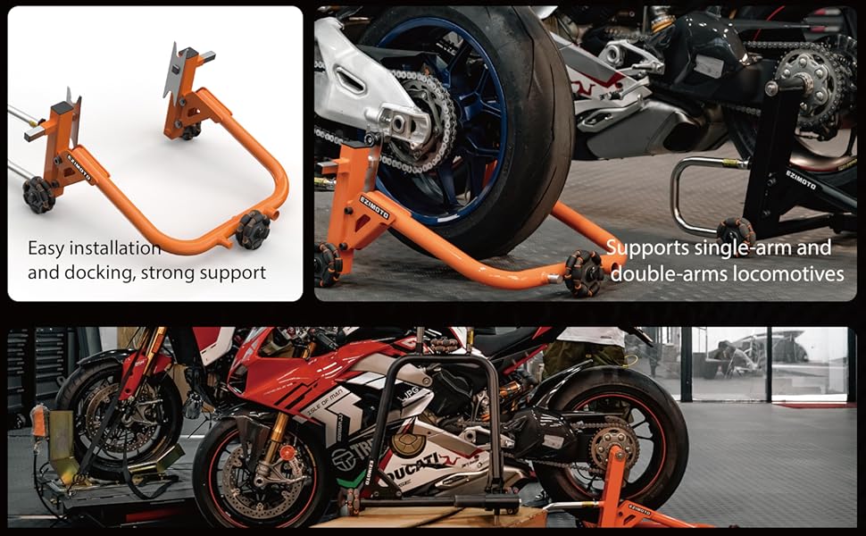 EZIMOTO Double-Arm Motorcycle Rear Stand specification detail
