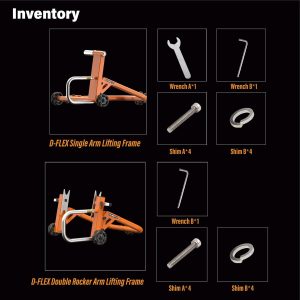 ezimoto single arm motorcycle rear stand